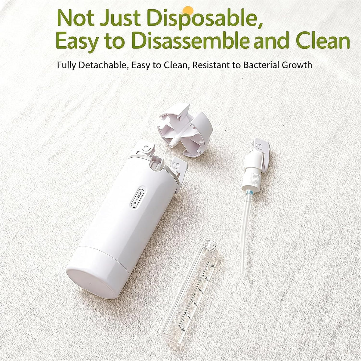 4 in 1 Travel Dispenser Bottle,Refillable Leak Proof Travel Size Toiletries Bottles for Toiletry,Shampoo,Body Wash (Light Green&White, 16.5Cmx5.5Cm)